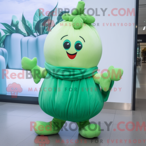 Mascot character of a Green...