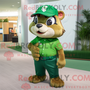 Mascot character of a Green...