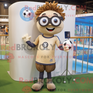 Mascot character of a Tan...