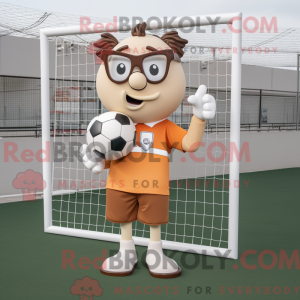 Mascot character of a Tan...