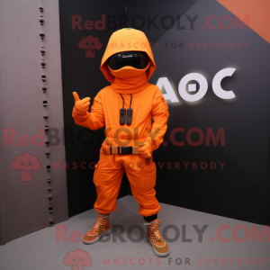 Maskotfigur af en Orange...