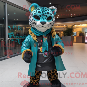 Mascot character of a Teal...