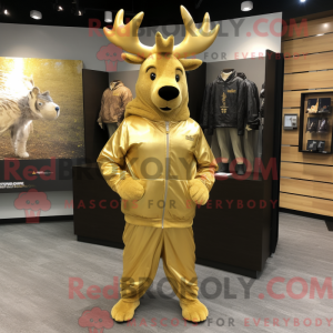 Maskottchen eines goldenen...