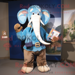 Mascot character of a Blue...