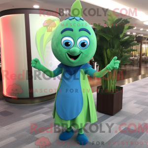 Mascot character of a Blue...