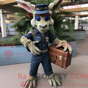 Maskot karakter af en Navy...