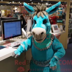 Personaggio mascotte asino...