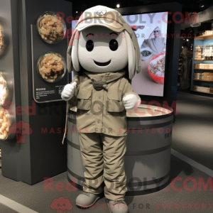 Mascot character of a Gray...