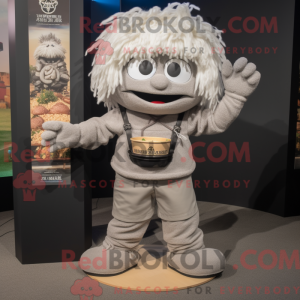 Mascot character of a Gray...