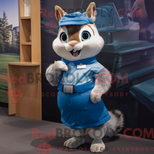 Mascot character of a Blue...