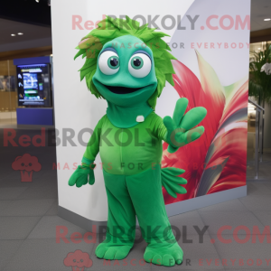 Maskot postava Green Betta...