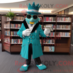 Mascot character of a Teal...