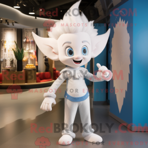 Mascot character of a White...