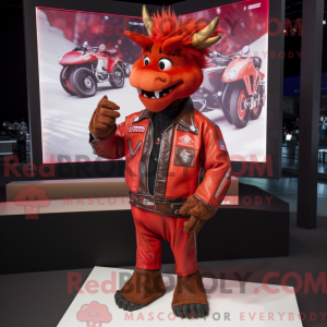 Mascot character of a Red...