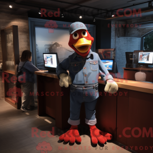 Mascot character of a Red...