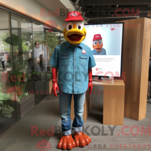 Mascot character of a Red...