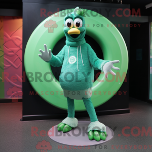 Mascot character of a Green...