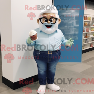 Mascot character of a White...