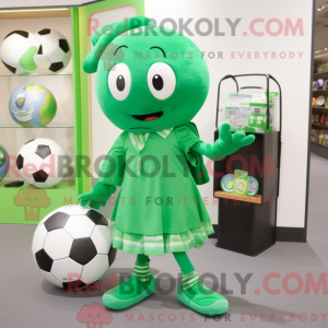 Mascot character of a Green...