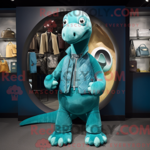 Mascot character of a Teal...