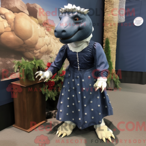 Mascot character of a Navy...