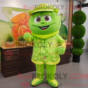 Mascot character of a Lime...