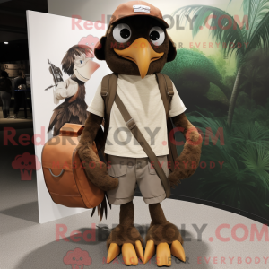 Mascot character of a Brown...
