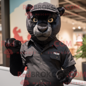 Maskottchen eines schwarzen...