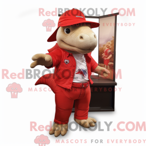 Mascot character of a Red...