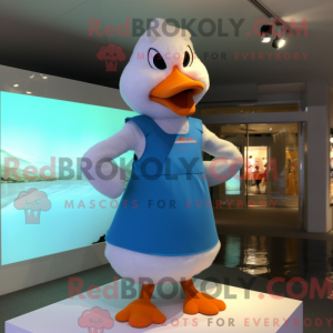 Mascot character of a Goose...