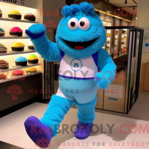 Mascot character of a Blue...