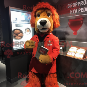 Mascottefiguur van een Red...