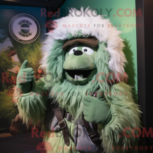 Mascot character of a Green...