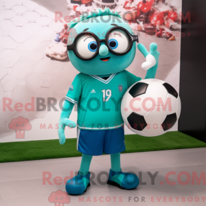 Mascot character of a Teal...