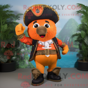 Máscara de cor de laranja...