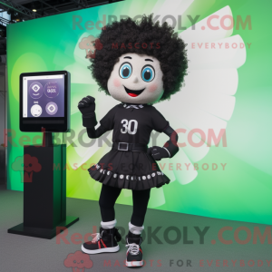 Mascot character of a Black...