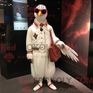 Mascot character of a White...