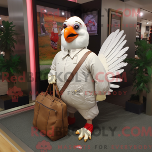 Mascot character of a White...