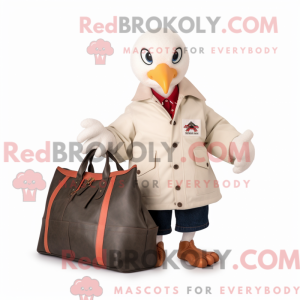 Mascot character of a White...
