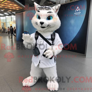 Mascot character of a White...