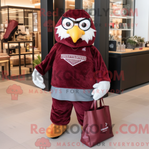 Maskottchen eines Maroon...