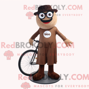 Mascot character of a Brown...