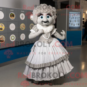 Maskotfigur af en grå irsk...