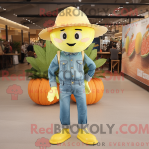 Mascot character of a Lemon...
