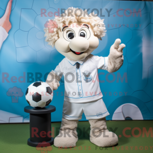 Maskottchen eines weißen...