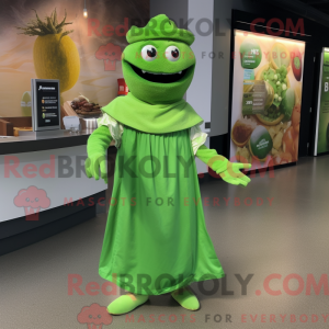 Mascot character of a Green...