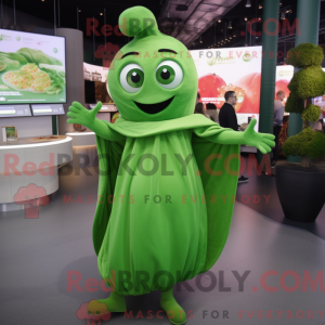 Mascot character of a Green...