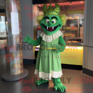 Mascot character of a Green...
