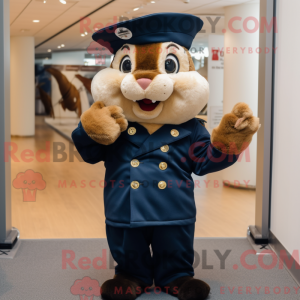 Maskot karakter af en Navy...