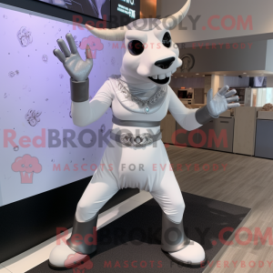 Maskottchen eines silbernen...